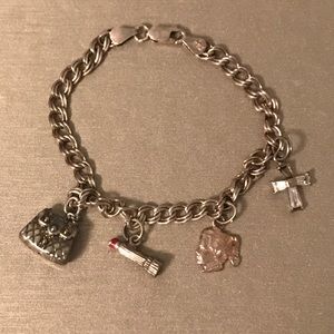 925 Silver Vintage Charm Bracelet